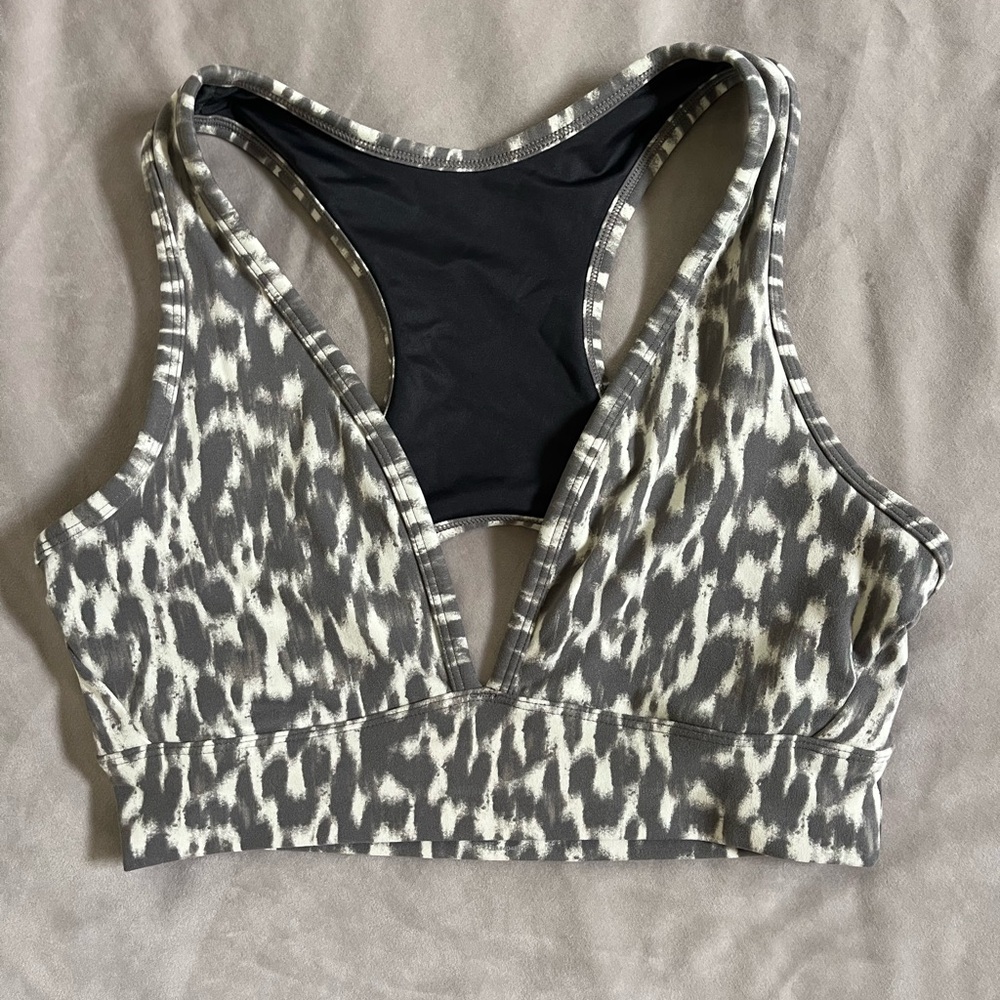 Varley Leopard Print Bralette